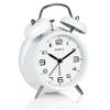 AYRELY Loud Alarm Clock for Heavy Sleepers, 4-Inch Retro Metal Twin-Bell Clock, White 3D Dial view 1