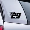 Sticker - Start Number 29 Star - Green view 3