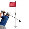 Putting Green Flag, Red Nylon Pin Marker with Tube Insert Base view 4