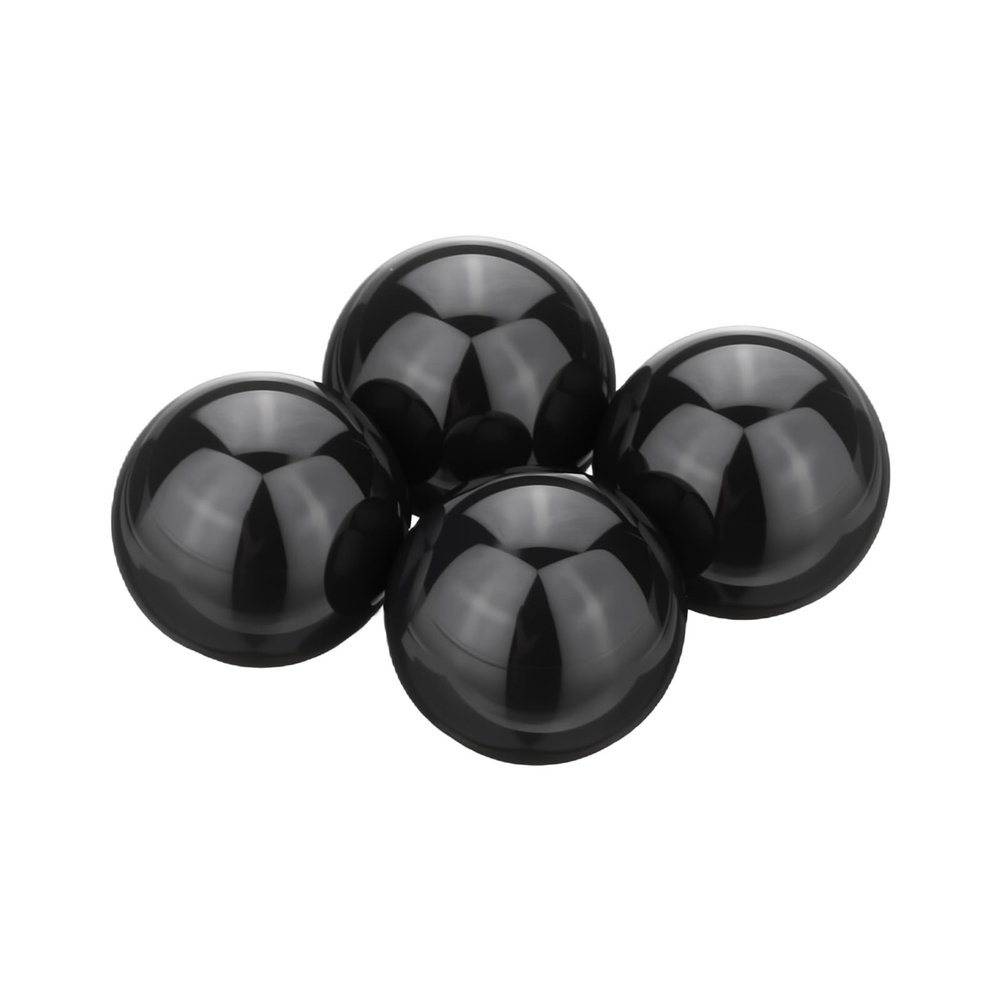 QUARKZMAN 4-Pack 11.509 mm (29/64 in) Si3N4 Silicon Nitride Ceramic Balls, G10 Grade, Black
