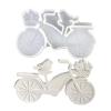 Bicycle Silicone Mold - Bird on Bicycle Design view 1