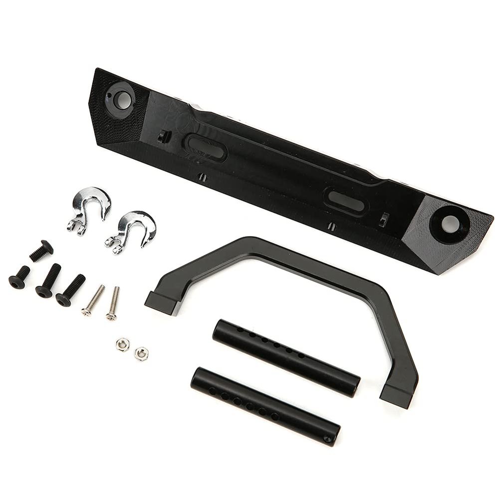 UMDHAIYI RGT 1/10 Truck Aluminum Front Bumper for RC Car Upgrade, Black R86025BL