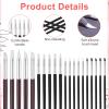 Molain 20-Piece Silicone Brush Set view 3