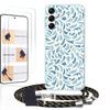 WUACYEAMING Case Compatible with Samsung Galaxy A17, with Strap and 2 Tempered Glass Screen Protectors view 1