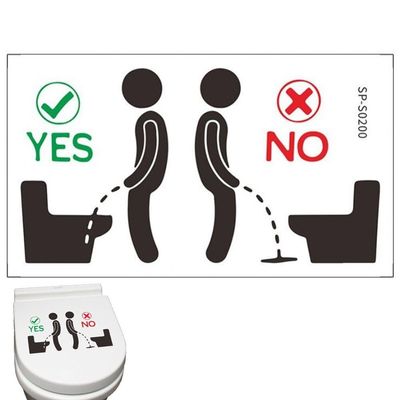 Haowul Toilet Seat Wall Sticker