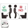 Haowul Toilet Seat Wall Sticker view 1