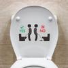 Haowul Toilet Seat Wall Sticker view 3