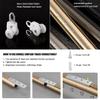 Heavy-Duty Aluminum Double Sliding Track System, Adjustable, 50–800 cm, Wall-Mounted, with Quiet Rollers, Ideal for Living Room and Hotel Room Dividers, Gray, 620 cm view 4