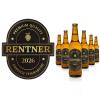 COMOOKA Retirement Gift for Men - 6 Premium 2026 Bottle Labels view 1