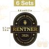 COMOOKA Retirement Gift for Men - 6 Premium 2026 Bottle Labels view 2