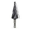 YZWRWRMKTB M35-Coated Step Drill Bit for Stainless Steel, Hard Metal, HSS-Co, 3 Flutes, 1 Piece (4–12, 5 Steps) view 4