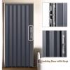 Accordion Folding Door with Lock and Keys view 4