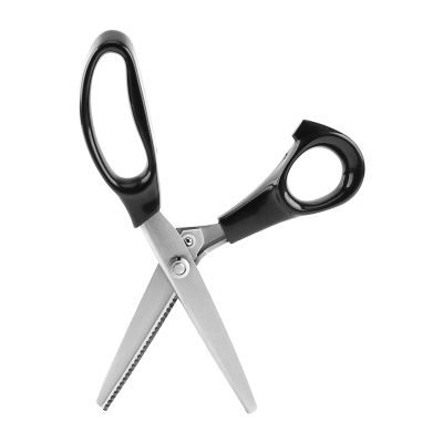 23 cm Stainless Steel Pinking Shears with Triangle Teeth for Fabric and Sewing Projects