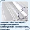 Transparent PVC Chair Mat 125 x 145 cm for Hard Floors view 3