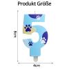 DazzJoy Paw Print Dog Birthday Candle 5 view 2
