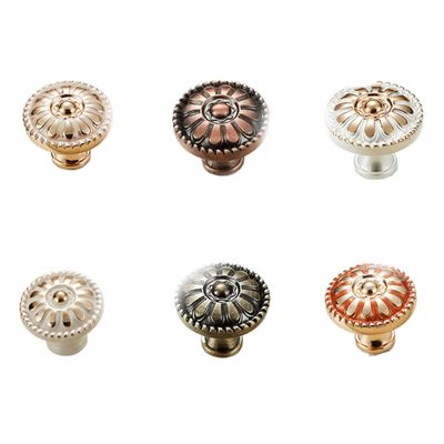 IMIKEYA Round Cabinet Knob 6041, Zinc Alloy, 3 Pieces