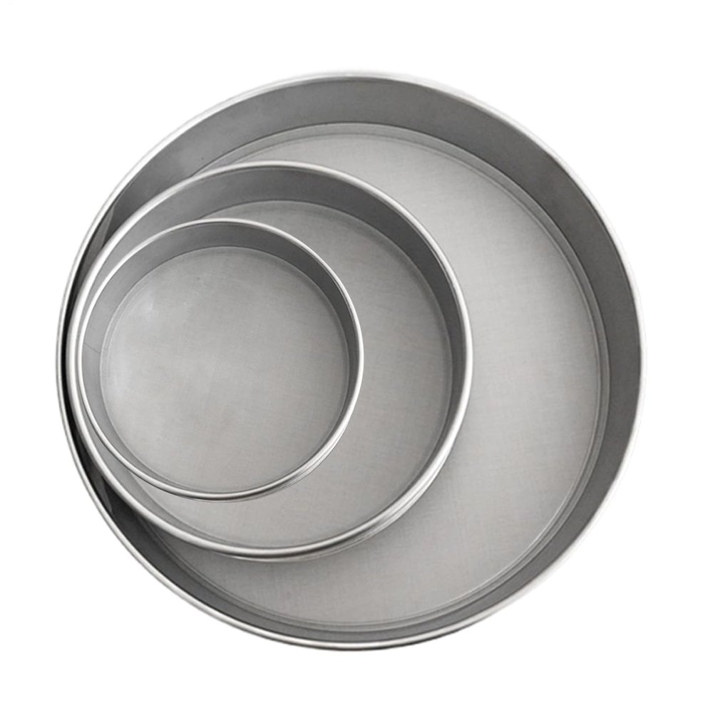 Soil Sieve, 3 Fine Mesh Screens, Versatile Stainless Steel