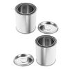 Levemolo 2-Pack Round Iron Paint Buckets with Lids, Empty Metal Containers for Asphalt Storage view 1