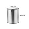 Levemolo 2-Pack Round Iron Paint Buckets with Lids, Empty Metal Containers for Asphalt Storage view 2