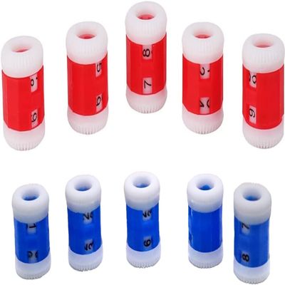 JENWUN 10-Piece Blue and Red Stitch Markers