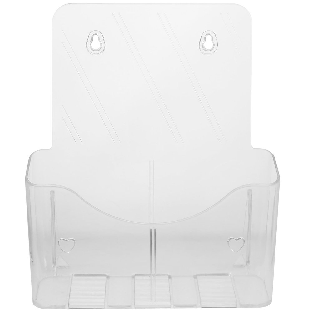 NAMOARLY Transparent Wall-Mounted Document Holder Made of Acrylic and ABS, Space-Saving and Practical for Organized Office Documents