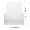 NAMOARLY Transparent Wall-Mounted Document Holder Made of Acrylic and ABS, Space-Saving and Practical for Organized Office Documents view 2