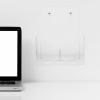 NAMOARLY Transparent Wall-Mounted Document Holder Made of Acrylic and ABS, Space-Saving and Practical for Organized Office Documents view 4