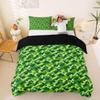 Homemissing Camo Pixel Duvet Cover Set, 200 x 200 cm, Green Abstract Geometric Pixel Design, Soft Breathable Microfiber view 3