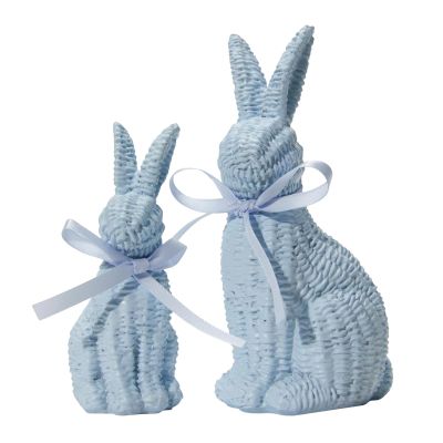 Aesthetic Rabbit Statue Set – Table Decor