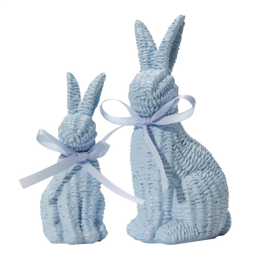 Aesthetic Rabbit Statue Set – Table Decor