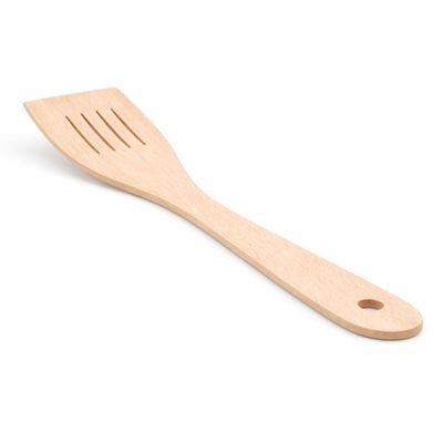 Wooden World - Slotted Wooden Spatula, 31 x 7 cm