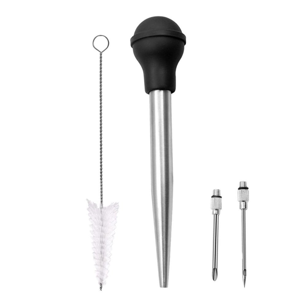 SOLUSTRE Turkey Basting Syringe with Cleaning Brush