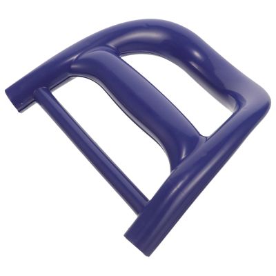 TEHAUX Ergonomic Blue Plastic Camping Wagon Handle, Sturdy Replacement Handle for Carts, Picnics, and Gardening