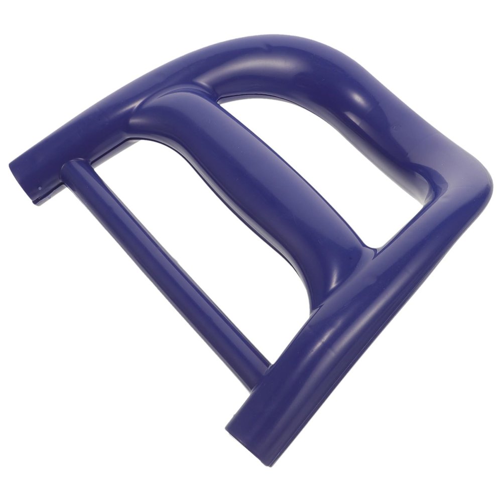 TEHAUX Ergonomic Blue Plastic Camping Wagon Handle, Sturdy Replacement Handle for Carts, Picnics, and Gardening