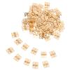VALICLUD 100 Small Brass Hinges, 10 x 8 mm, Solid Copper, Quiet Hinges for Jewelry Boxes view 1