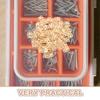 VALICLUD 100 Small Brass Hinges, 10 x 8 mm, Solid Copper, Quiet Hinges for Jewelry Boxes view 3