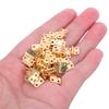 VALICLUD 100 Small Brass Hinges, 10 x 8 mm, Solid Copper, Quiet Hinges for Jewelry Boxes view 4