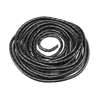 Flexible Spiral Cable Organizer, PE Polyethylene Wire Wrap, 10 mm x 8–10 m