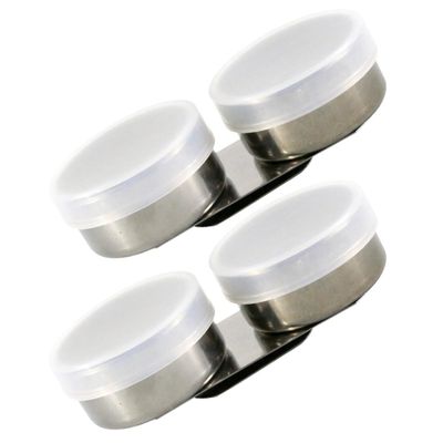OSOLADY 2-Piece Stainless Steel Paint Mixing Cups with Lids for Artists and Painters