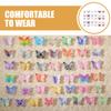 SOLUSTRE 30 Colorful Mini Acrylic Butterflies for DIY Jewelry and Crafts view 3
