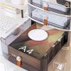 Desktop Storage Box with Password Lock, File and Accessory Organizer, Confidential File Cabinet for Home and Office view 4