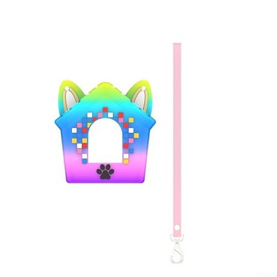Silicone Case for Bitzee Doghouse with Lanyard, Shockproof, Dustproof, Lightweight, Purple
