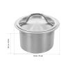Outanaya Round Stainless Steel Countertop Waste Chute view 2