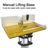 Dpofirs Router Table Base, Heavy-Duty Aluminum Alloy, Hand-Crank Router Lift Base for Precise Height Adjustment, 1 Pc view 2