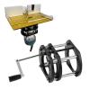 Dpofirs Router Table Base, Heavy-Duty Aluminum Alloy, Hand-Crank Router Lift Base for Precise Height Adjustment, 1 Pc view 4