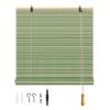 YYDPSHH Green Bamboo Roller Shade view 1