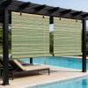 YYDPSHH Green Bamboo Roller Shade view 4