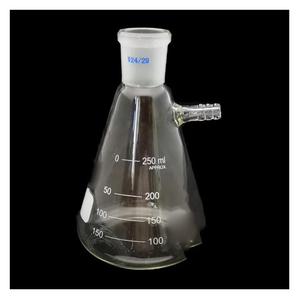1-Piece Glass Vacuum Suction Flask, 50–2000 mL, Ground Neck