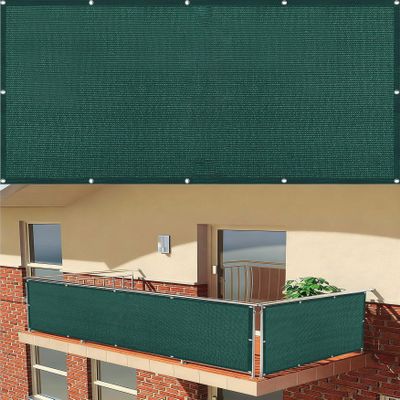 Balcony Privacy Screen 60 x 320 cm, Green