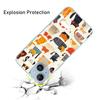 WUACYEAMING Case for Xiaomi Redmi Note 10 Pro with Strap and 2 Tempered Glass Screen Protectors, Clear Silicone, Cat Pattern view 4